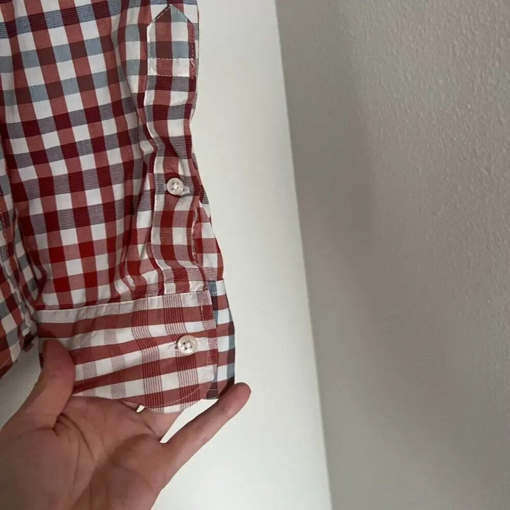 J. Crew Slim Fit Checked Gingham Button Down Shirt